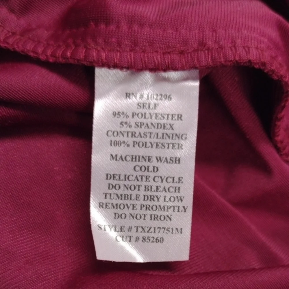 NEW Luxurious Velvet Long Sleeve Dress in Deep Red,Wedding Guest, Party Guest - Picture 12 of 12